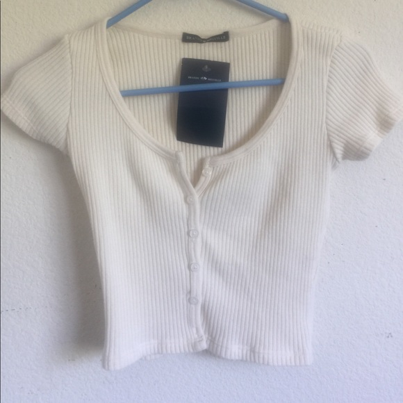 Brandy Melville ribbed beige Zelly top - Picture 3 of 3